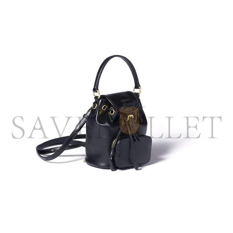 MIU MIU LEATHER MINI-BACKPACK 5BZ045 (17*14*8cm) MIU MIU LEATHER MINI-BACKPACK 5BZ045 (17*14*8cm)